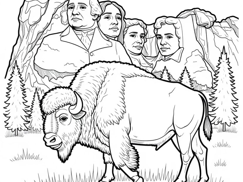 Free South Dakota Coloring Pages – free printable coloring page