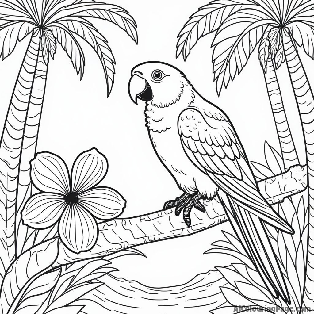 Free Parrot Coloring Pages – free printable bird coloring pages