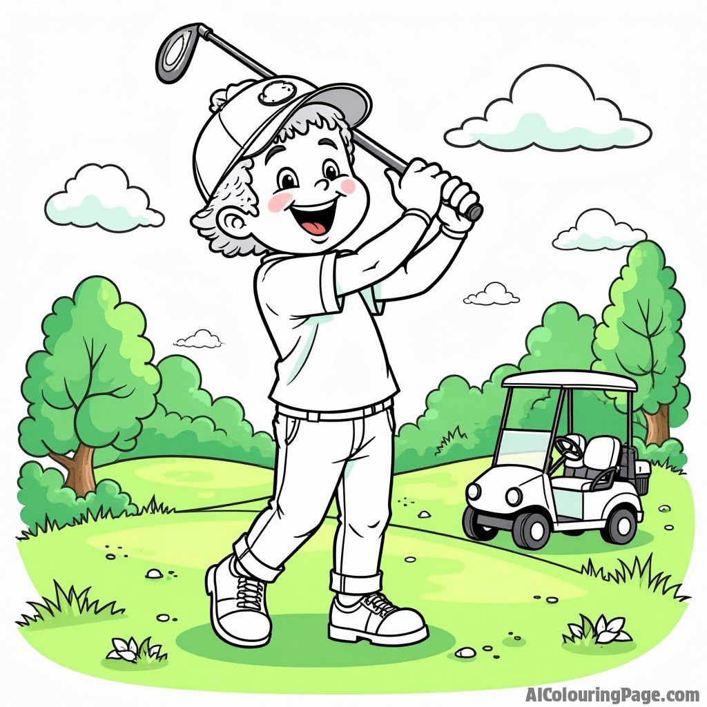 Free Golf Coloring Pages – free printable sports and activities coloring pages