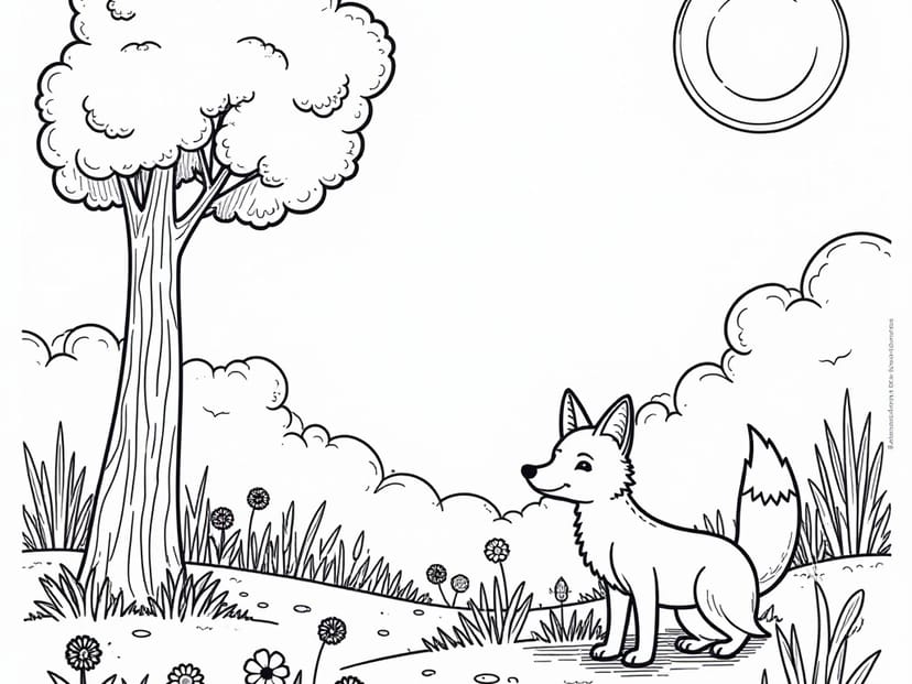 Free Forest Coloring Pages – free printable coloring page