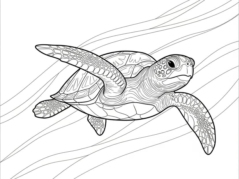 61 FREE Turtle Coloring Pages (Print & Download) – free printable coloring page