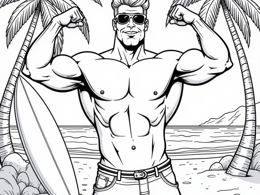 Free Johnny Bravo Coloring Pages – free printable coloring page
