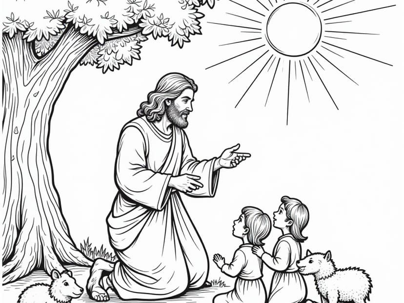 Free Jesus Coloring Pages – free printable coloring page