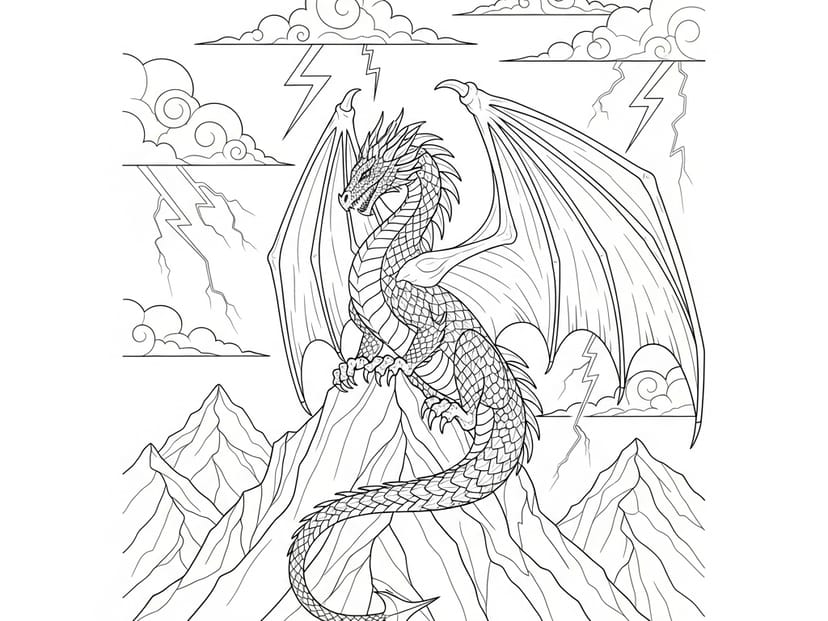 69 Free Dragon Coloring Pages for Print or Download – free printable coloring page