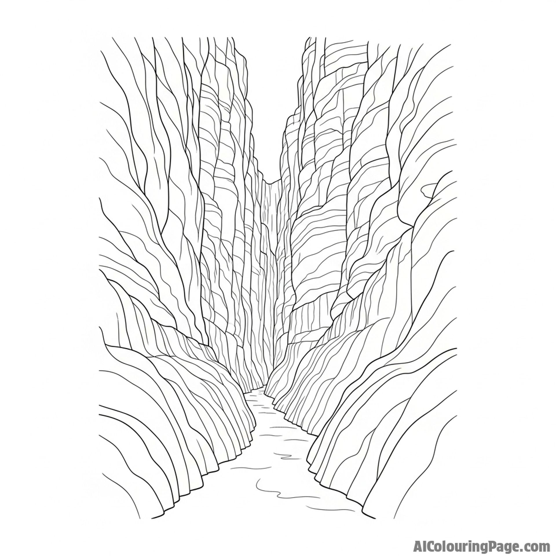 Canyon passage, narrow walls, secrets revealed.