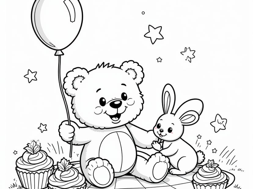 Free Teddy Bear Coloring Pages – free printable coloring page