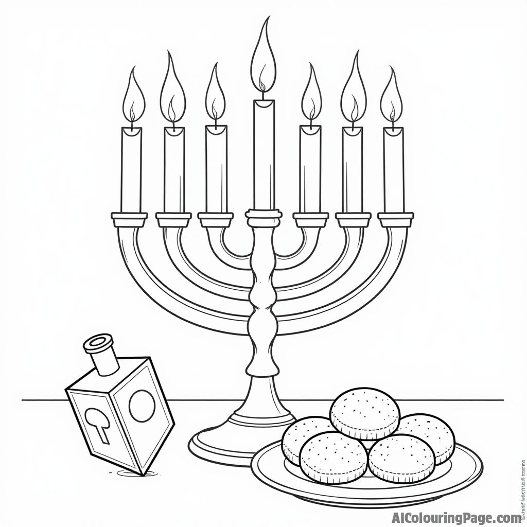 Free Hanukkah Coloring Pages – free printable festivals and traditions coloring sheets