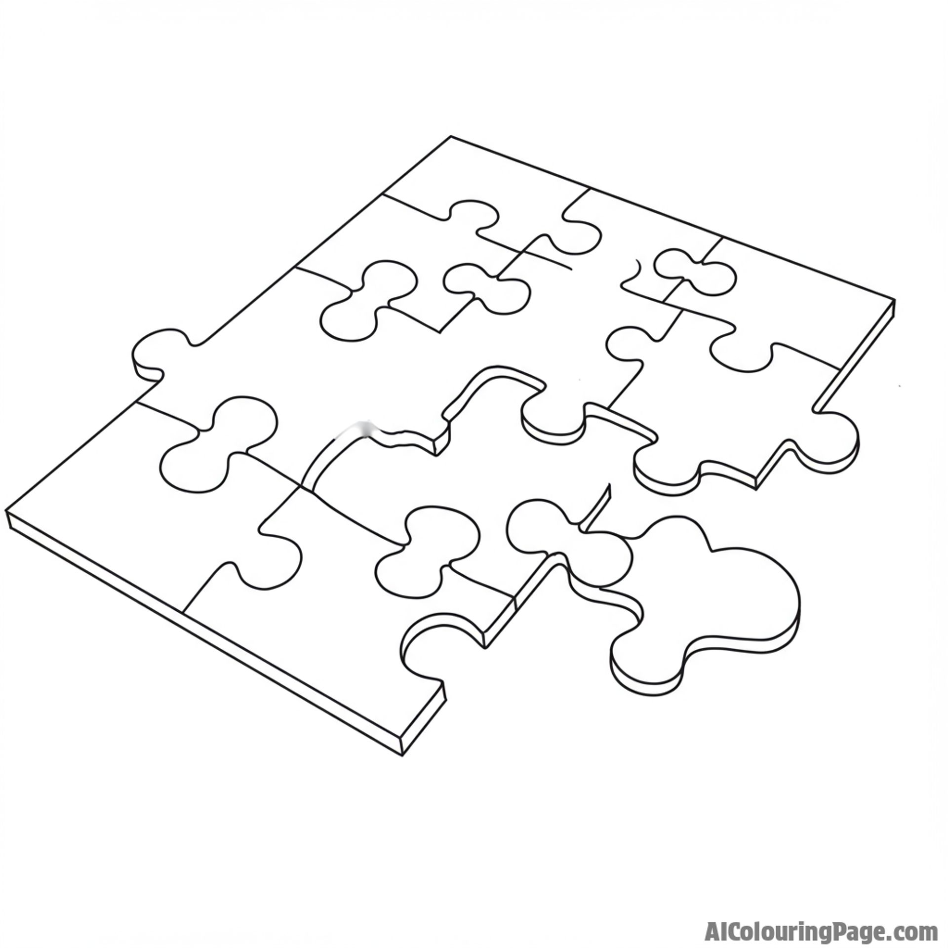 A jigsaw puzzle mostly completed, with the heart-shaped piece missing.