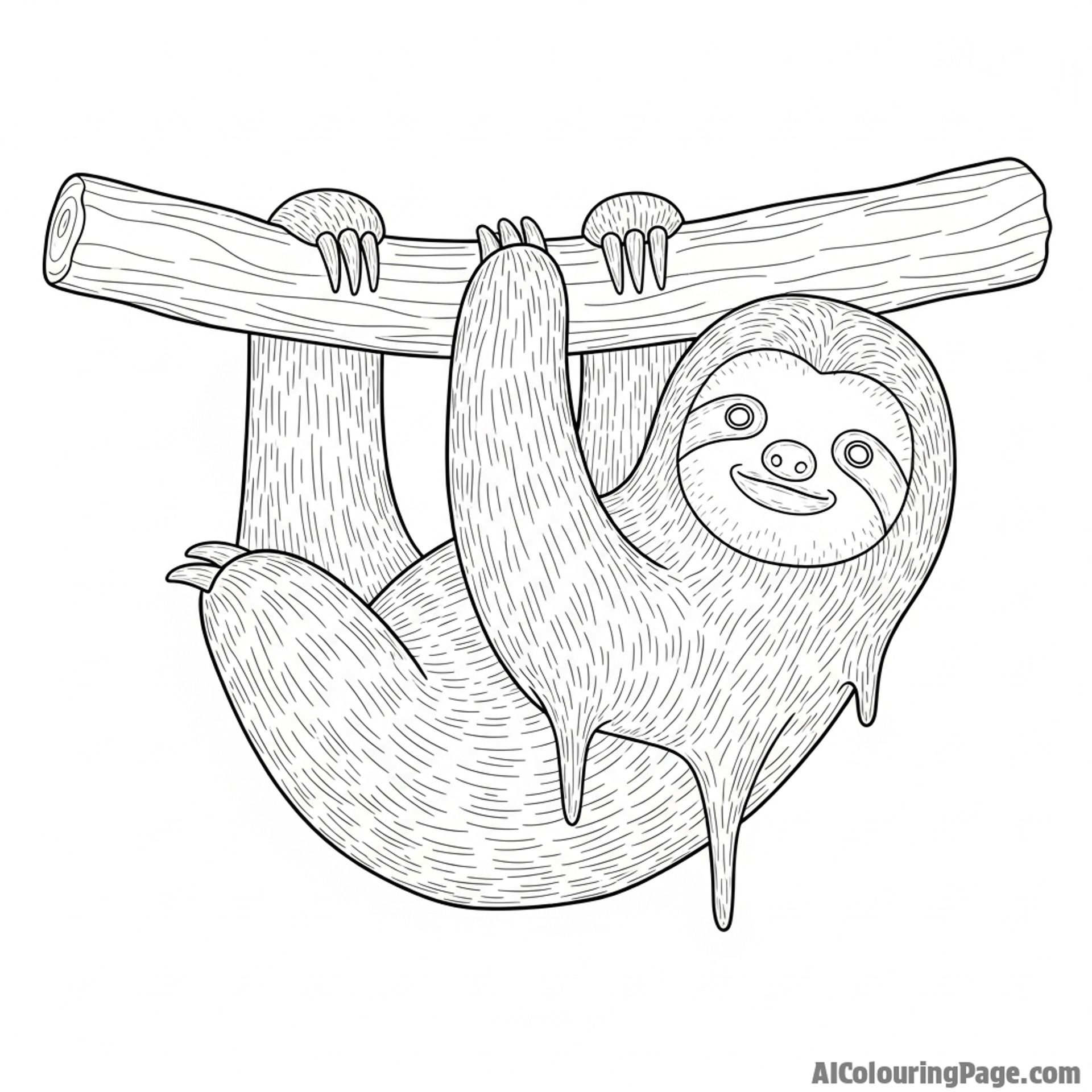 A sloth sculpted from shimmering, translucent ice.
