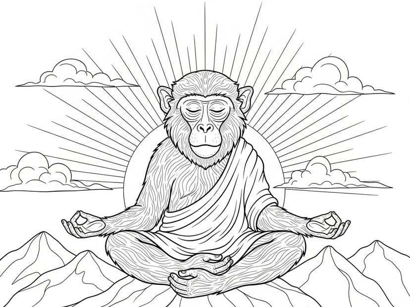 59 Free Monkey Coloring Pages (Print & Download) – free printable coloring page