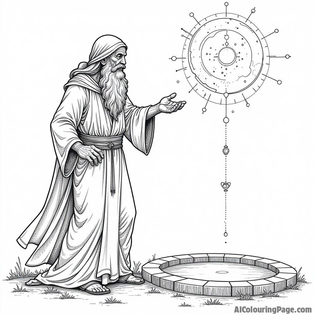 Free Wizard Coloring Pages – free printable fantasy and science fiction coloring coloring page to download and print