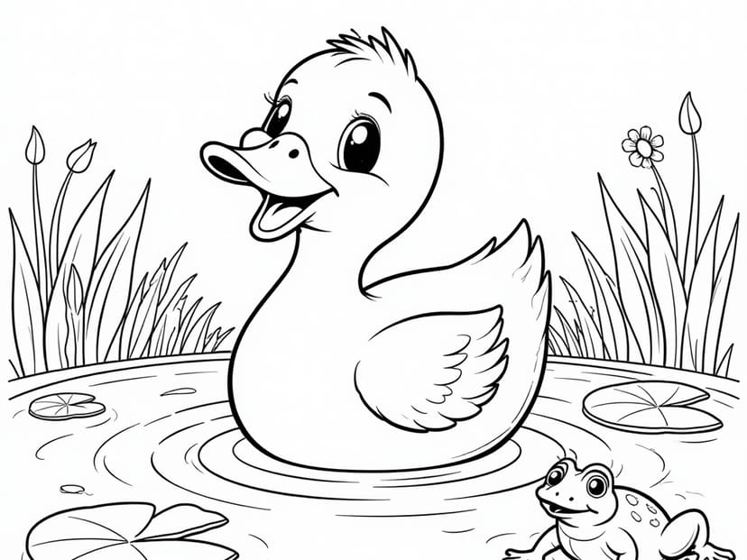 Free Duck Coloring Pages – free printable coloring page