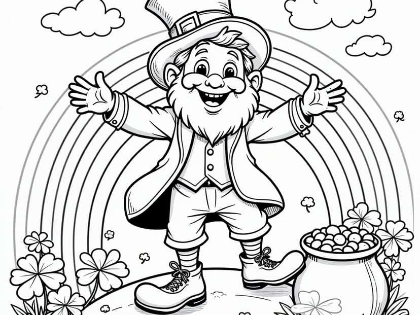 Free St. Patrick's Day Coloring Pages – free printable coloring page
