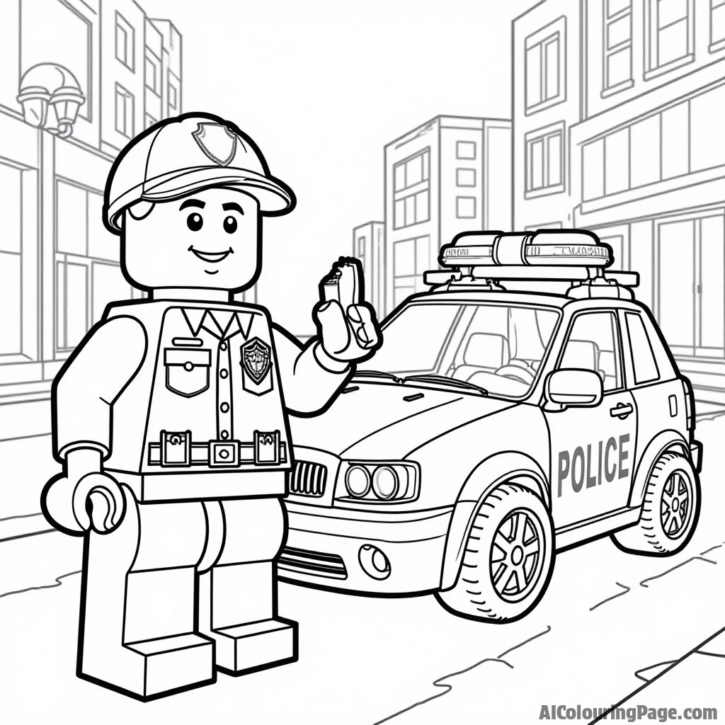 Free Lego Police Coloring Pages – free printable toys and games coloring pages