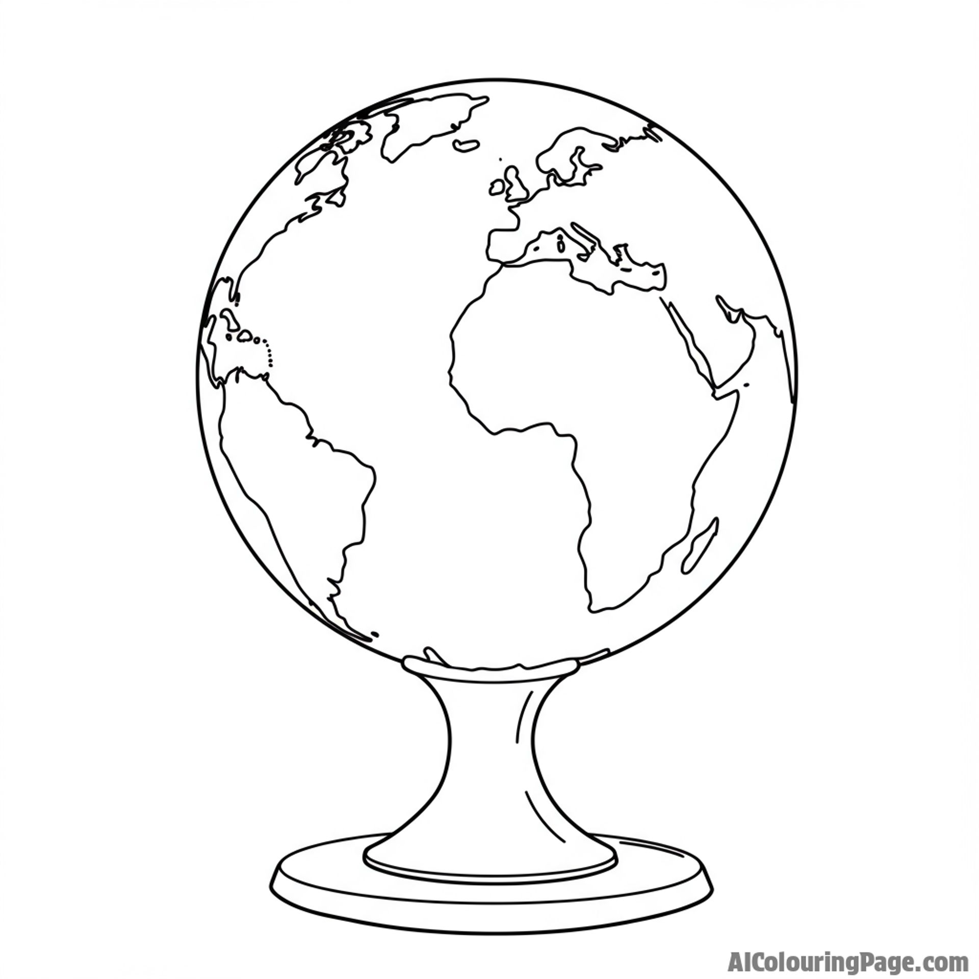 Earth shaped sculpture depicting world harmony.