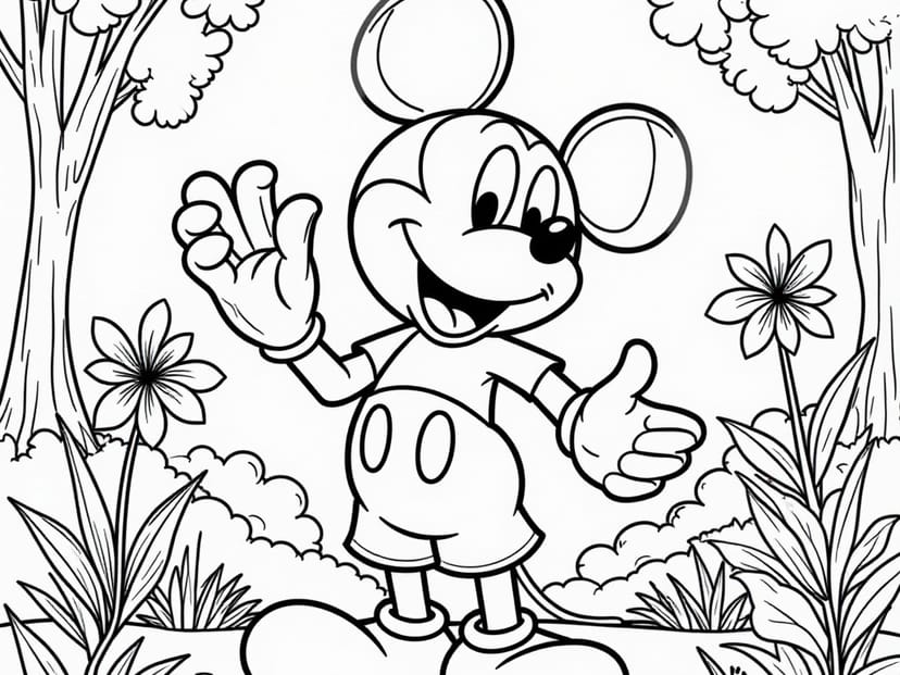 Disney Magic on Paper: Fun Coloring Ideas with Mickey, Minnie, and Donald