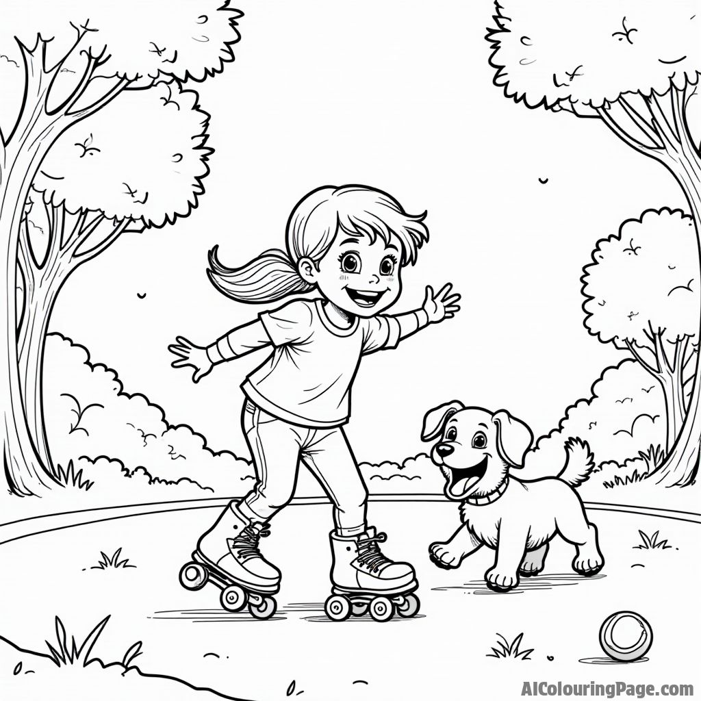 Free Roller Skating Coloring Pages – free printable sports and activities coloring pages