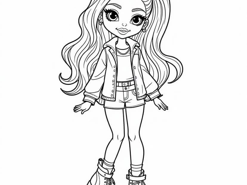 Color Cool Bratz: Fun Pages with Stylish Dolls, Cars, and Sleepovers!