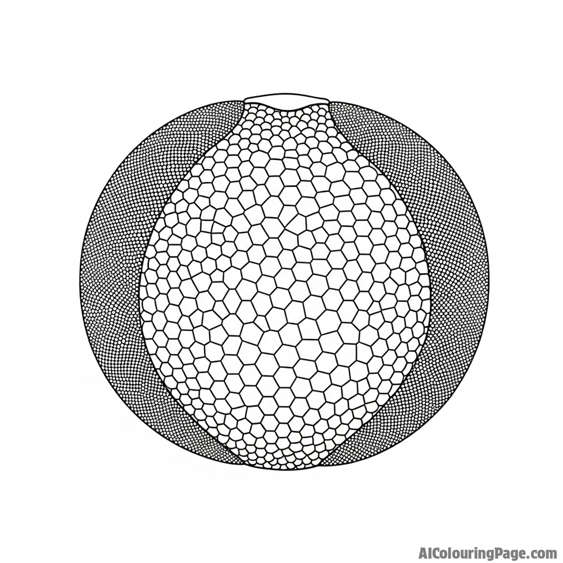 A close-up of a fly's compound eye, showing hundreds of tiny lenses