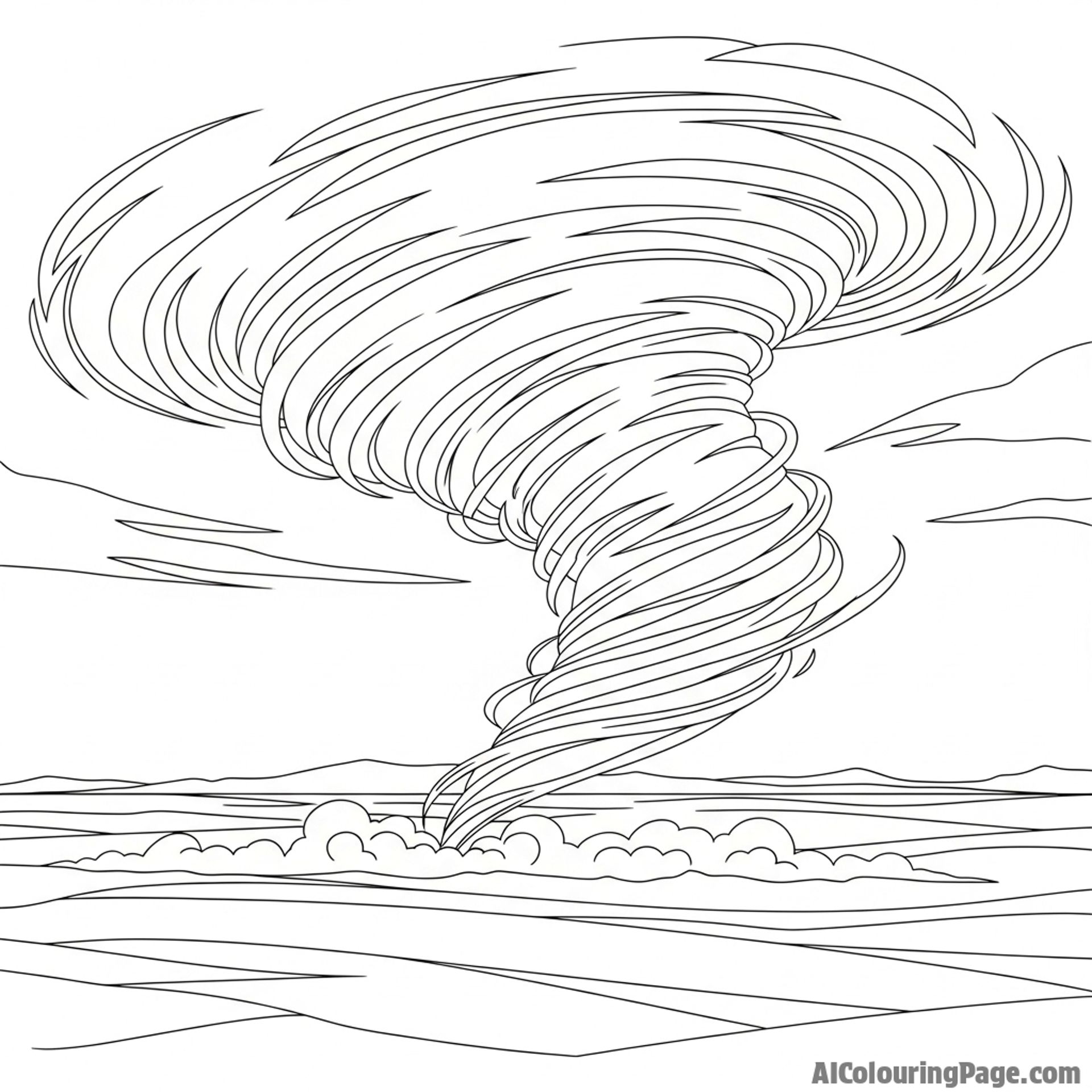 Dust devil spiraling, dancing across the plains, swirling vortex.