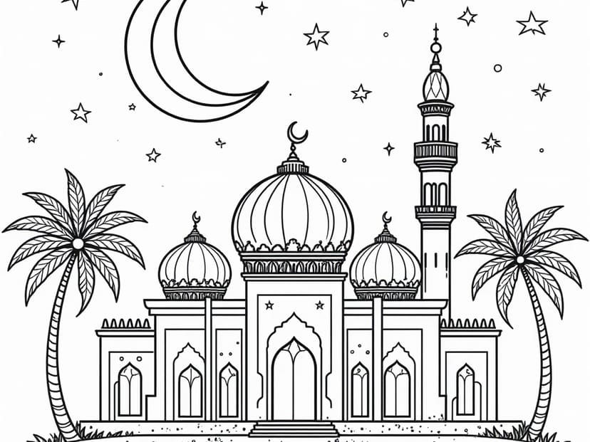 Free Ramadan Coloring Pages – free printable coloring page