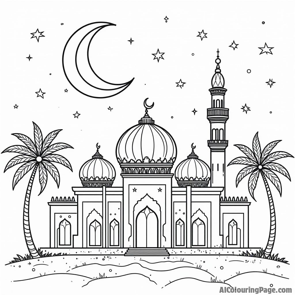 Free Ramadan Coloring Pages – free printable festivals and traditions coloring sheets