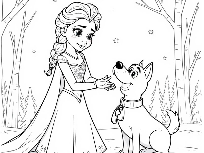 Free Elsa Coloring Pages – free printable coloring page
