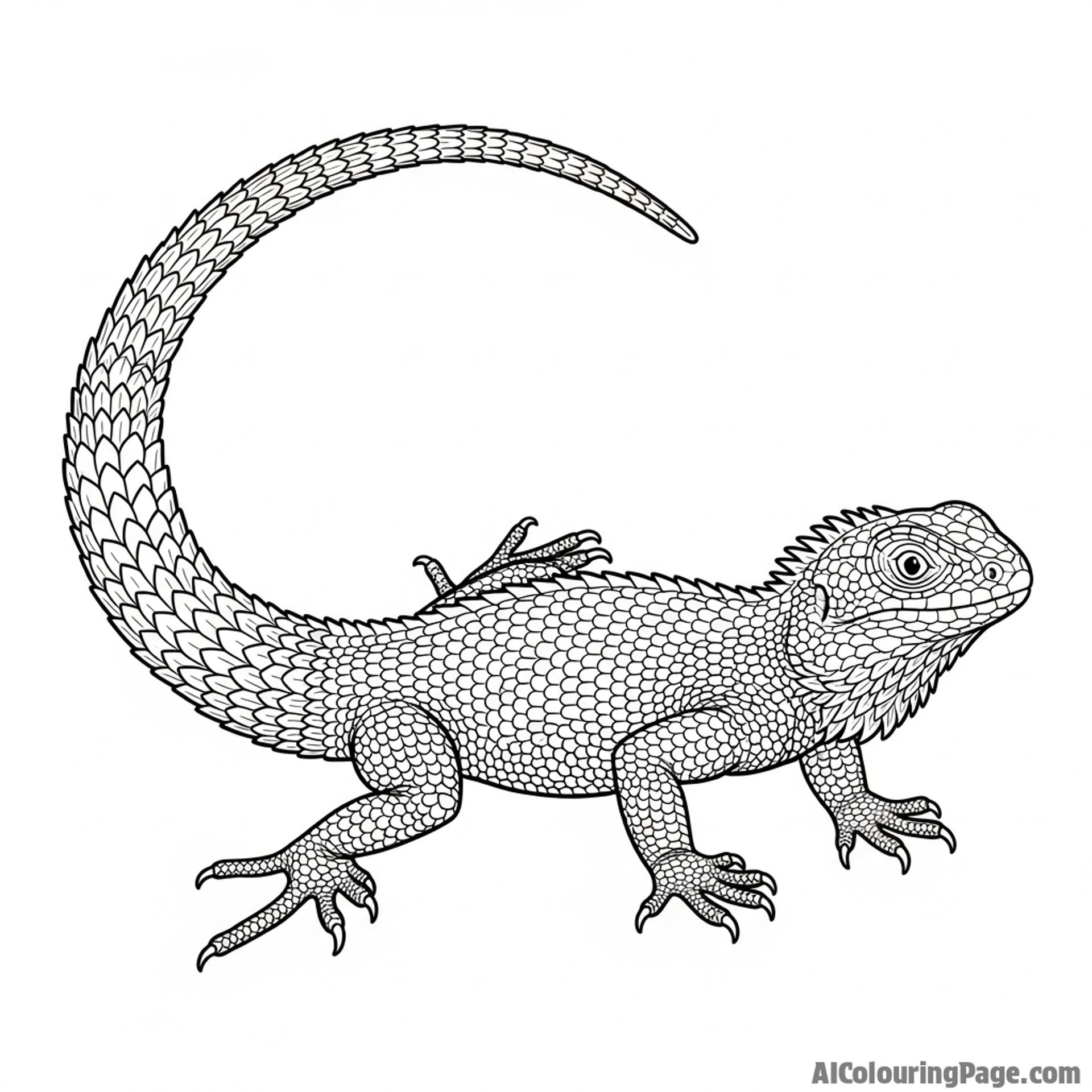 A lizard with a regrown tail, showing a different texture from the original.