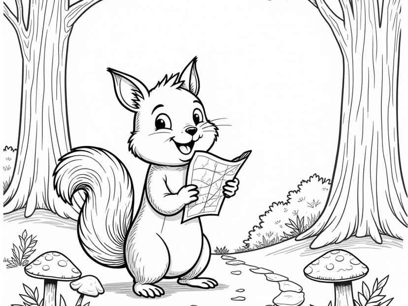 Free Forest trail Coloring Pages – free printable coloring page