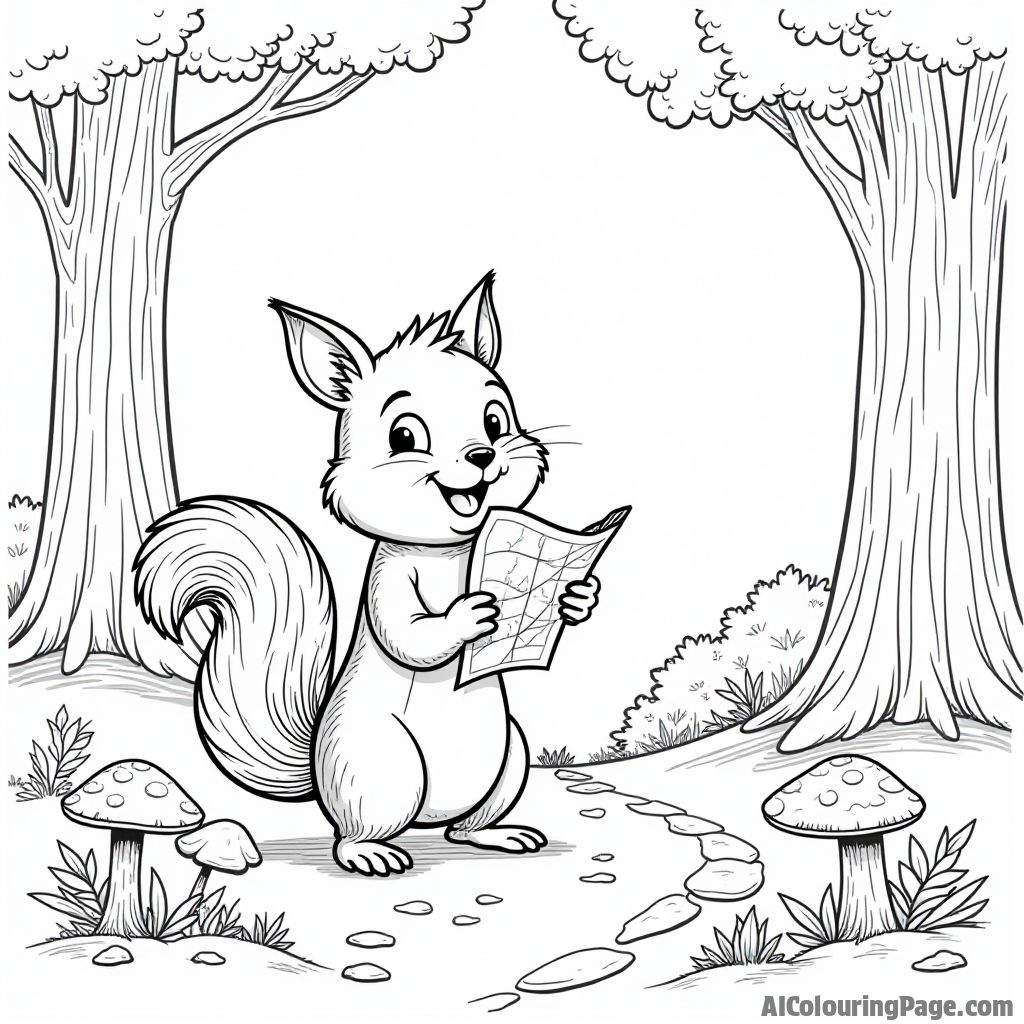 Free Forest trail Coloring Pages – free printable adventure and explorer coloring pages