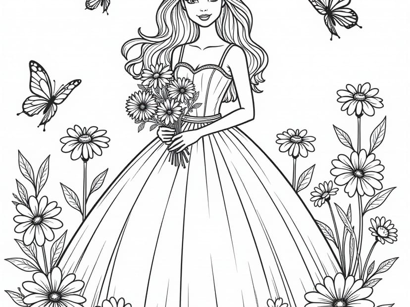 Free Barbie Coloring Pages – free printable coloring page