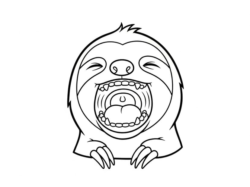 60 Free Sloth Coloring Pages (Print & Download) – free printable coloring page