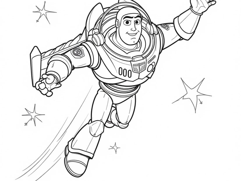 Color Buzz Lightyear's Space Adventures: Fun Pages for Young Astronauts!
