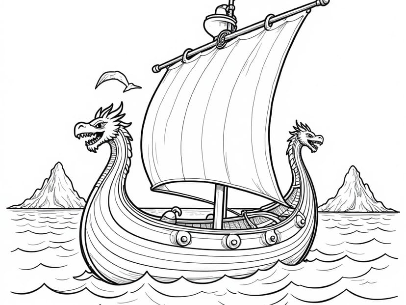 Free Viking adventures Coloring Pages – free printable coloring page
