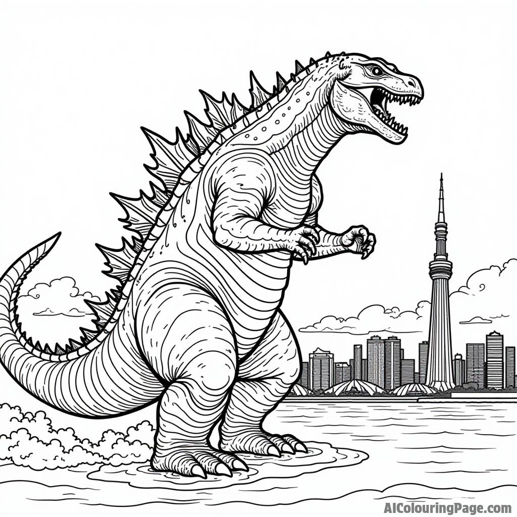 Godzilla Coloring Pages: Bring the King of Monsters to Life with These Prompts!