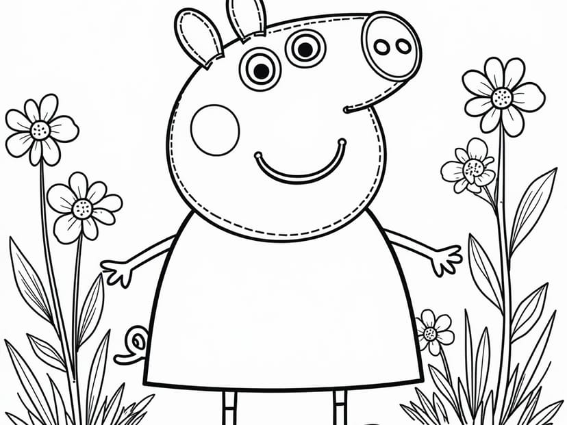 Peppa Pig's Colorful Adventures: Fun Coloring Pages for Little Artists!