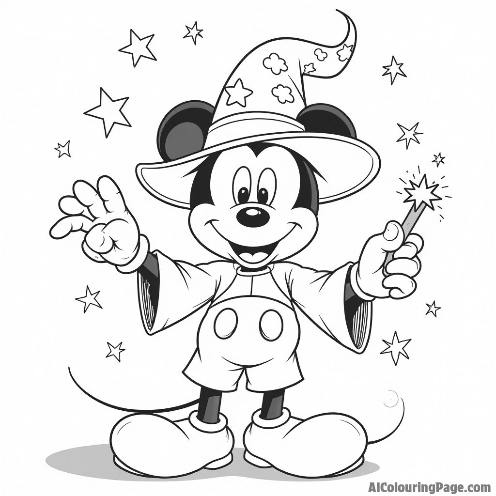 Free Mickey Mouse Coloring Pages – free printable famous characters coloring pages