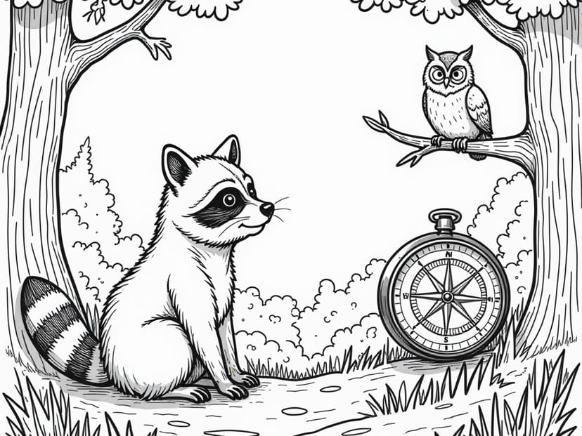 Free Compass Coloring Pages – free printable coloring page