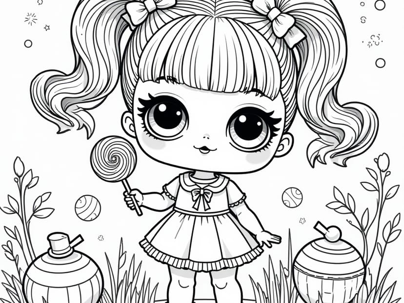 Free Lol Doll Coloring Pages – free printable coloring page