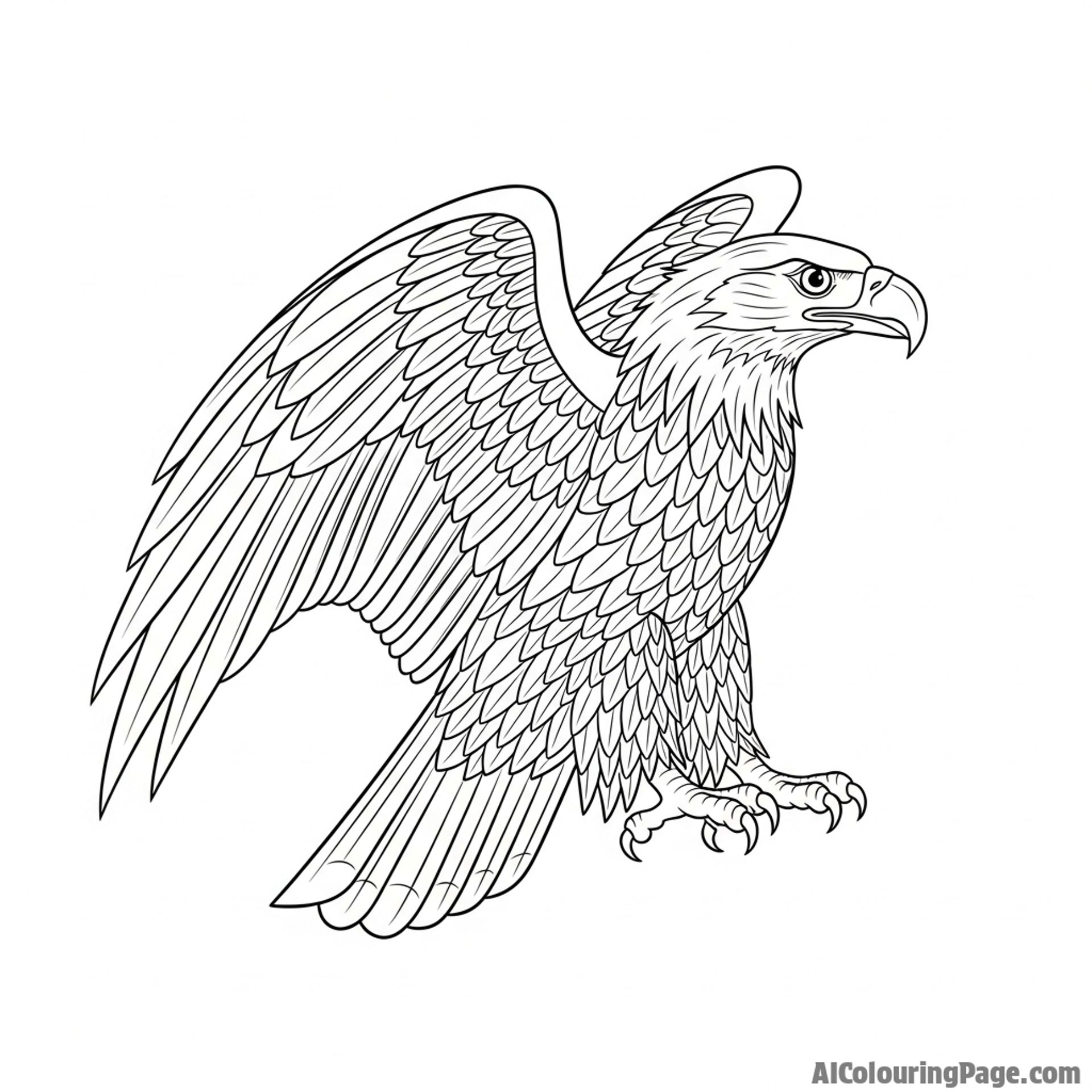 Eagle representation in Indigenous art.