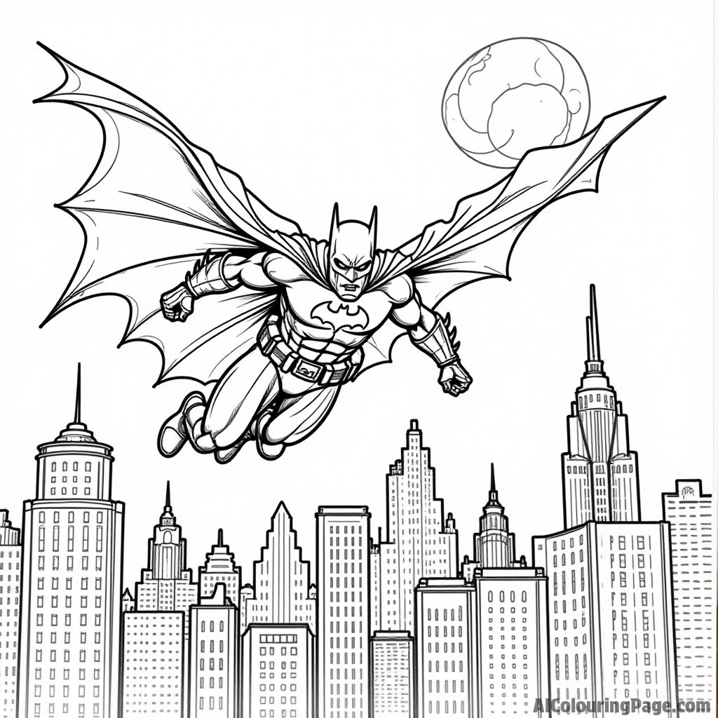 Free Batman Coloring Pages – free printable famous characters coloring pages