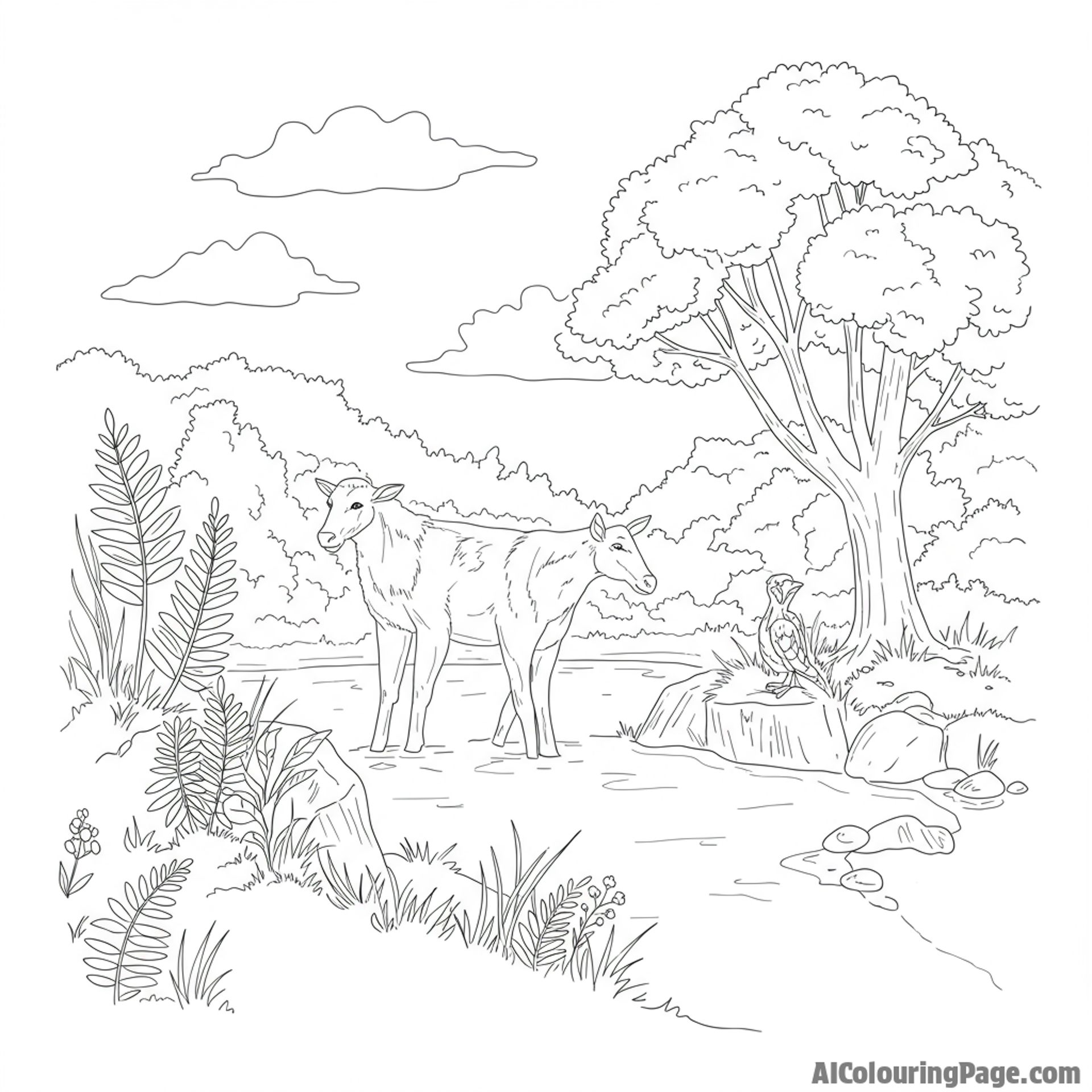 A nature reserve protected from development.