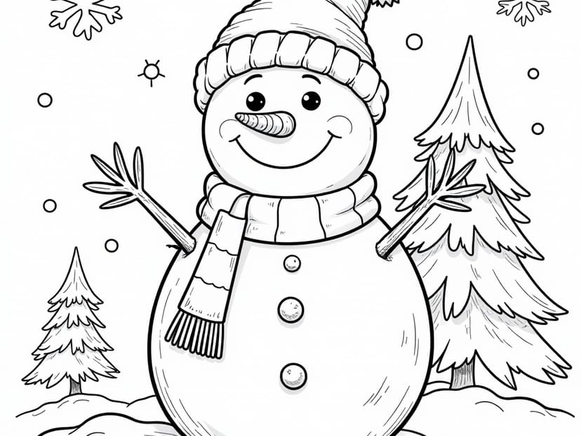Free Christmas Coloring Pages – free printable coloring page
