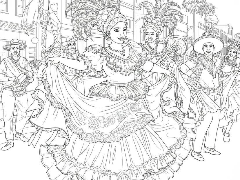 Free Hispanic Heritage Month Coloring Pages – free printable coloring page