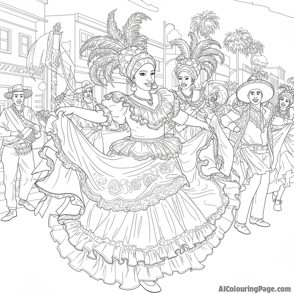Free Hispanic Heritage Month Coloring Pages – free printable history and mythology coloring pages