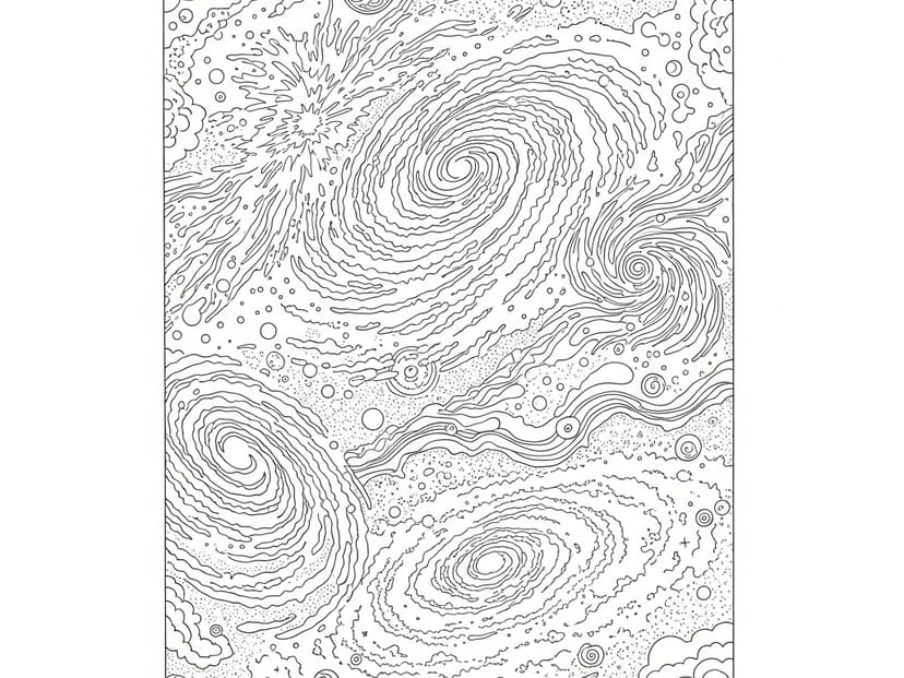 Free Night sky  Coloring Pages – free printable coloring page