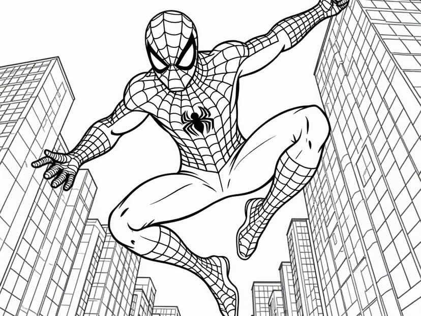 Spidey's Super Coloring Adventures: Web-Slinging Fun for Young Artists!
