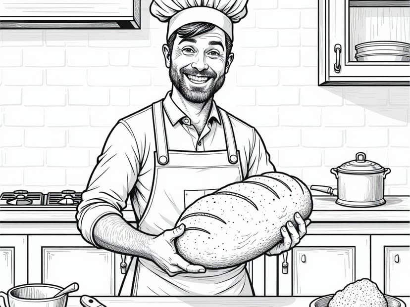 Free Bread Coloring Pages – free printable coloring page