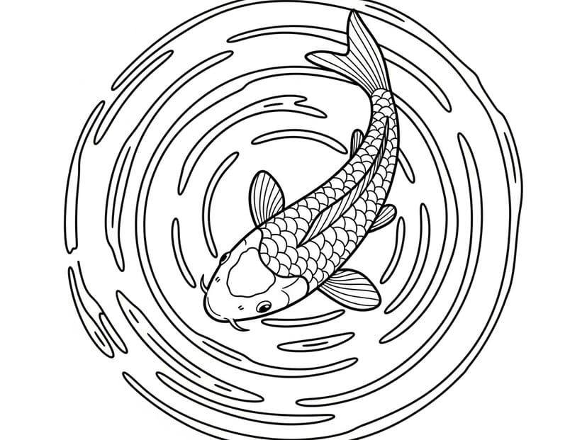 61 Free Koi fish Coloring Pages (Print & Download) – free printable coloring page