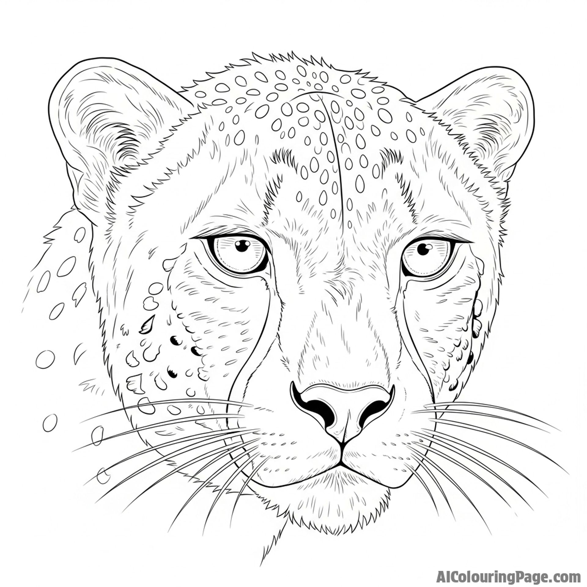 The absolute, unwavering concentration in a cheetah's eyes as it locks onto its target.